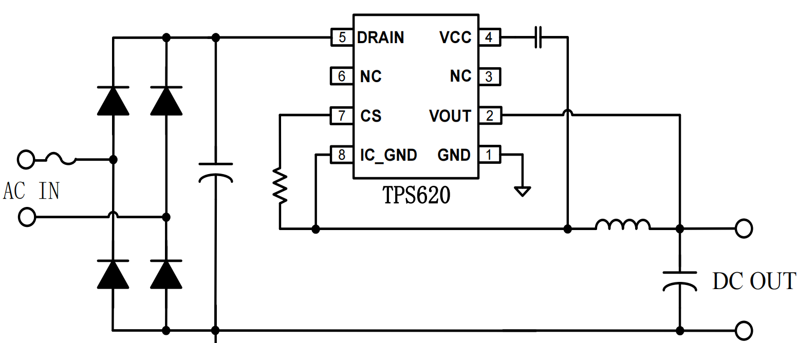 TPS620典型应用电路